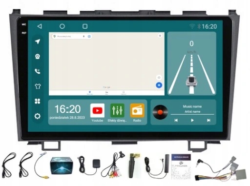 Rádio Navigace Honda Crv 2007-2011 Carplay Android Auto 8/256GB Sim