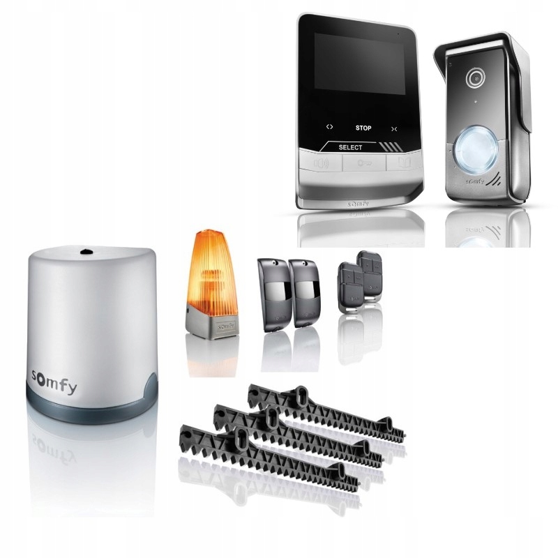 Somfy napęd do bramy przesuwnej + wideodomofon