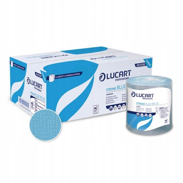 Lucart Strong Blue Ručník v roli, 155 m, celulóza Fiberpack 6 rolí