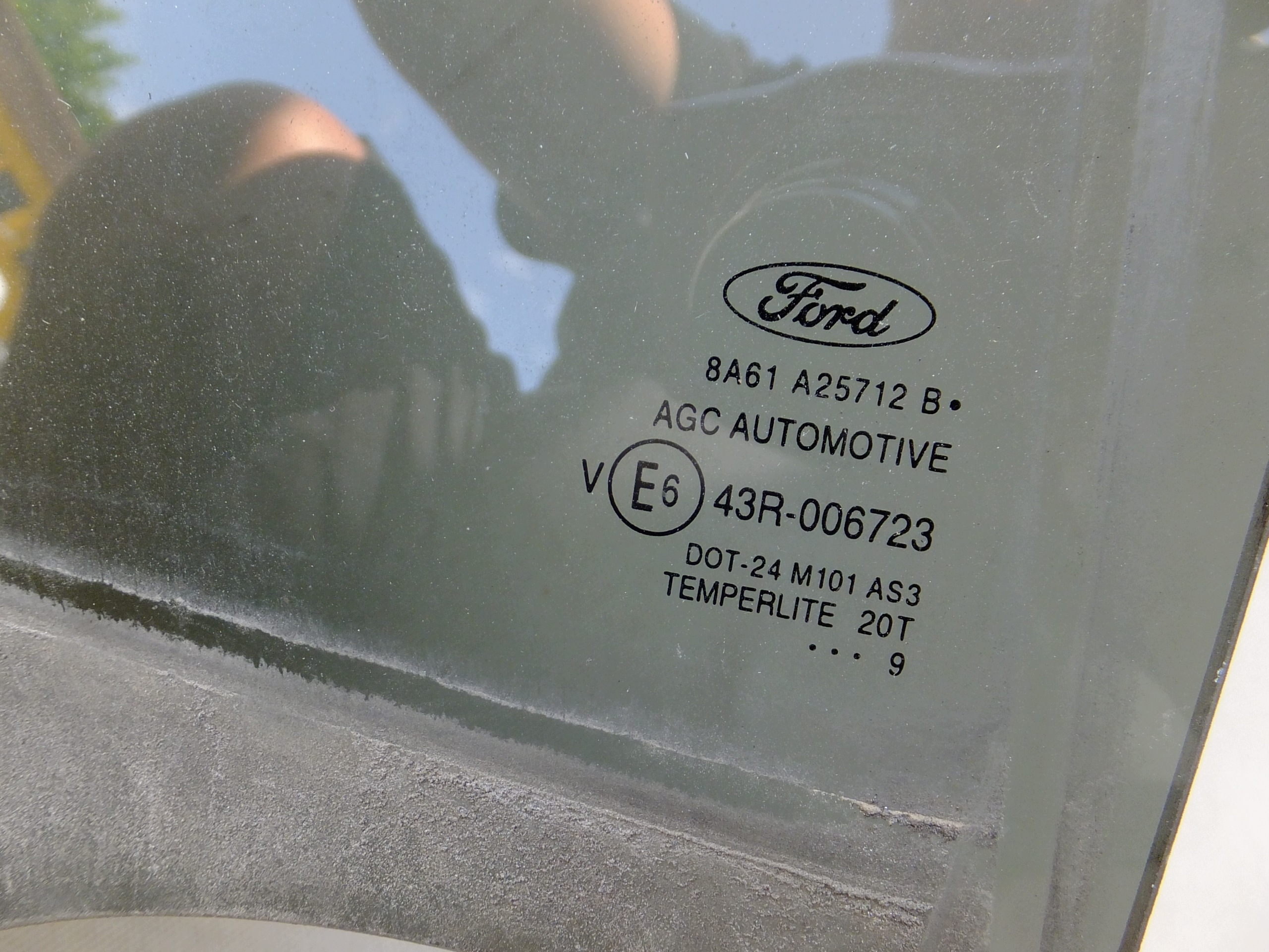 window right rear part ford fiesta mk7 2009r