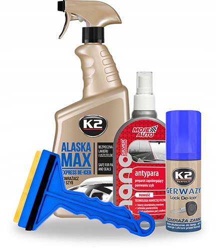 

K2 Zestaw zima lód Antypara Odmrażacz Skrobaczka