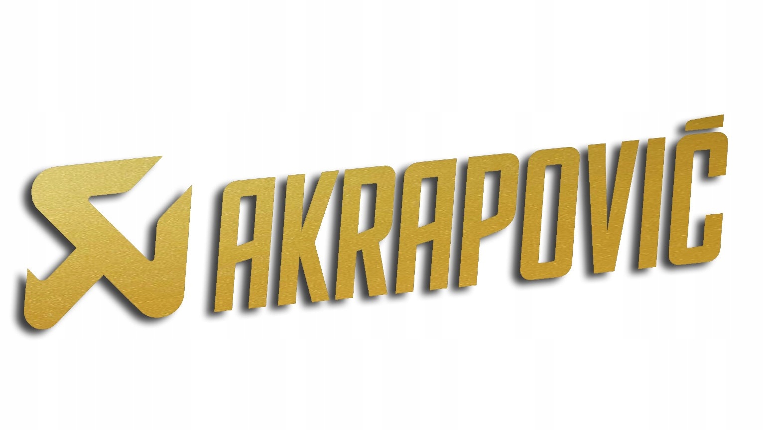 

Wycinana naklejka Akrapovic złota