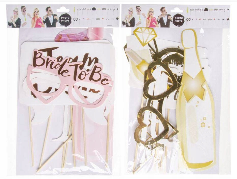 AKCESORIA DO ZDJĘĆ na patykach FOTOBUDKA WESELE