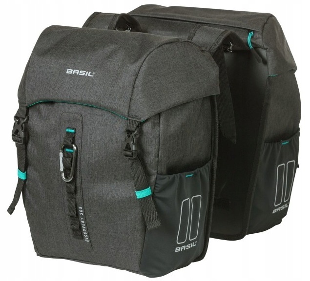 Cyklistické brašny Basil Discovery 365D Double Bag 18L Černá Melee