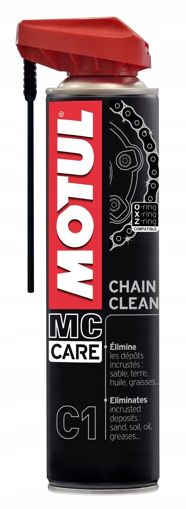 Zestaw do smarowania i czyszczenia łańcucha motocyklowego MOTUL C2 C1 400ml EAN (GTIN) 3374650238982