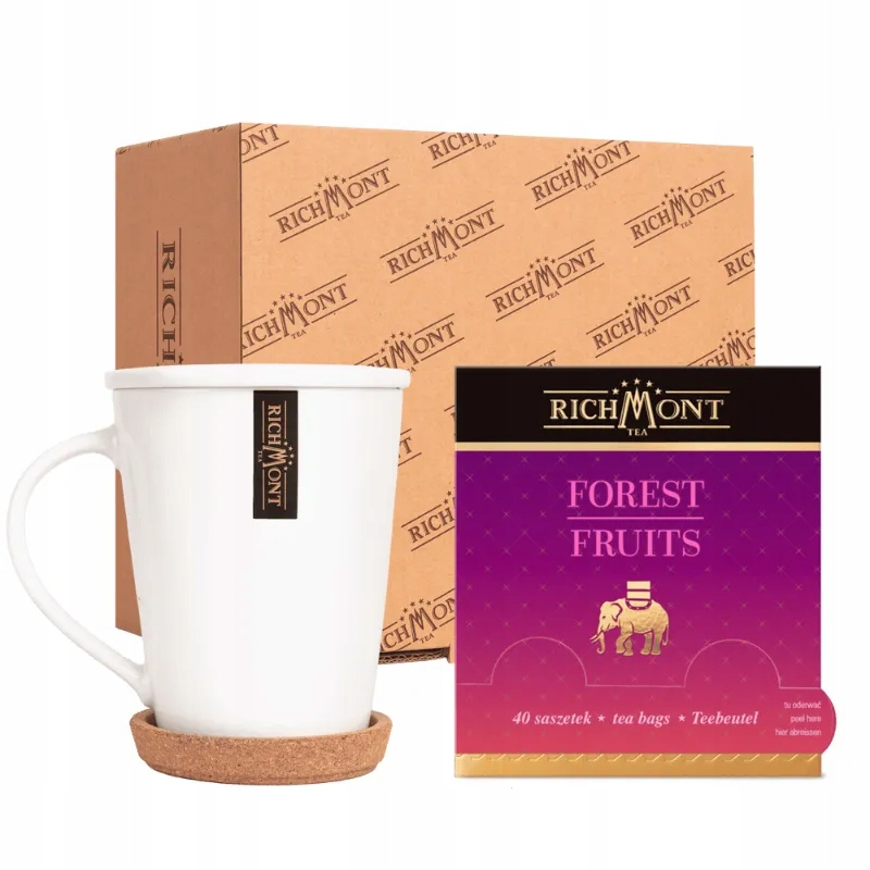 Herbatka Richmont Forest Fruits 40 szt zestaw do celebracji herbaty