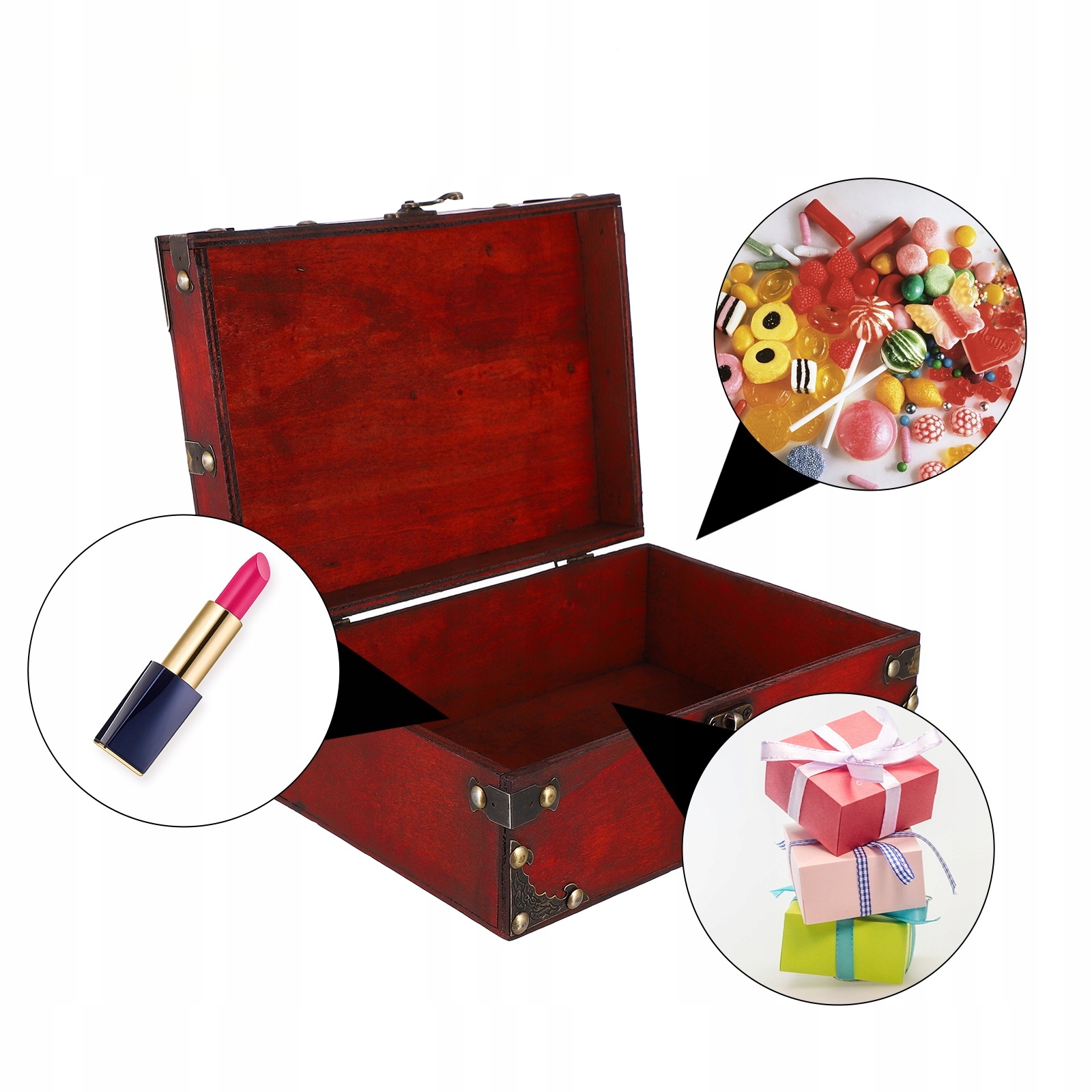 RETRO DECOR ETUI NA PIERŚCIENIE, VINTAGE, PUDEŁKA NA BIŻUTERIĘ Cechy możliwość wykonania graweru