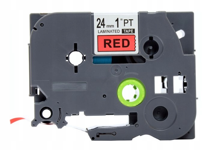 TAŚMA DO BROTHER TZe-FX451 24MM czerwona FLEXI