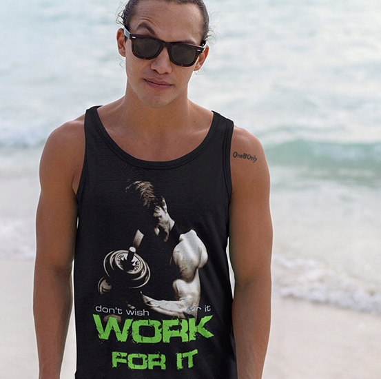 TANK TOP SIŁOWNIA WORK FOR Marka inna