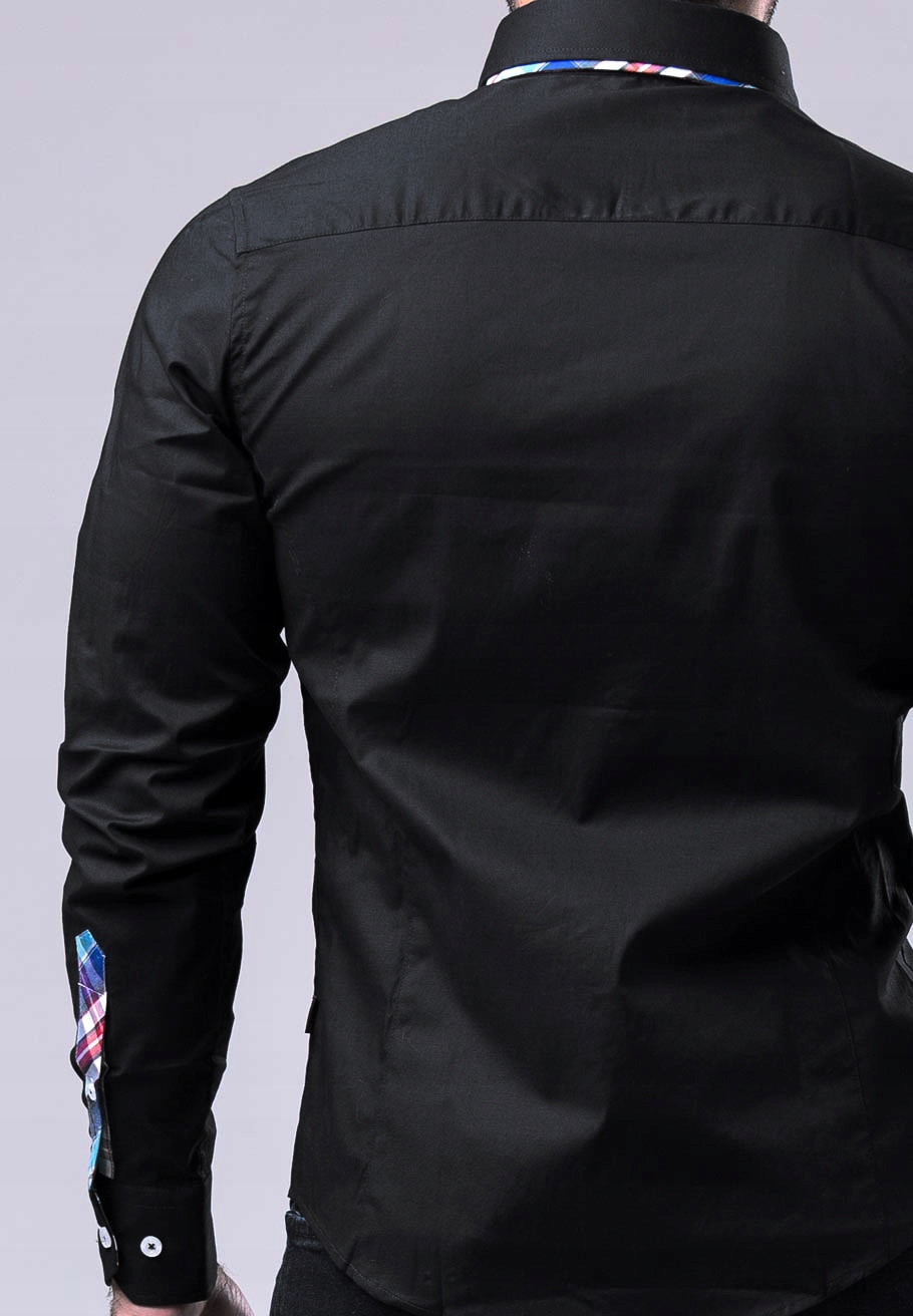 Koszula Męska Kratka Casual Codzienna Comfort Slim Model Casual