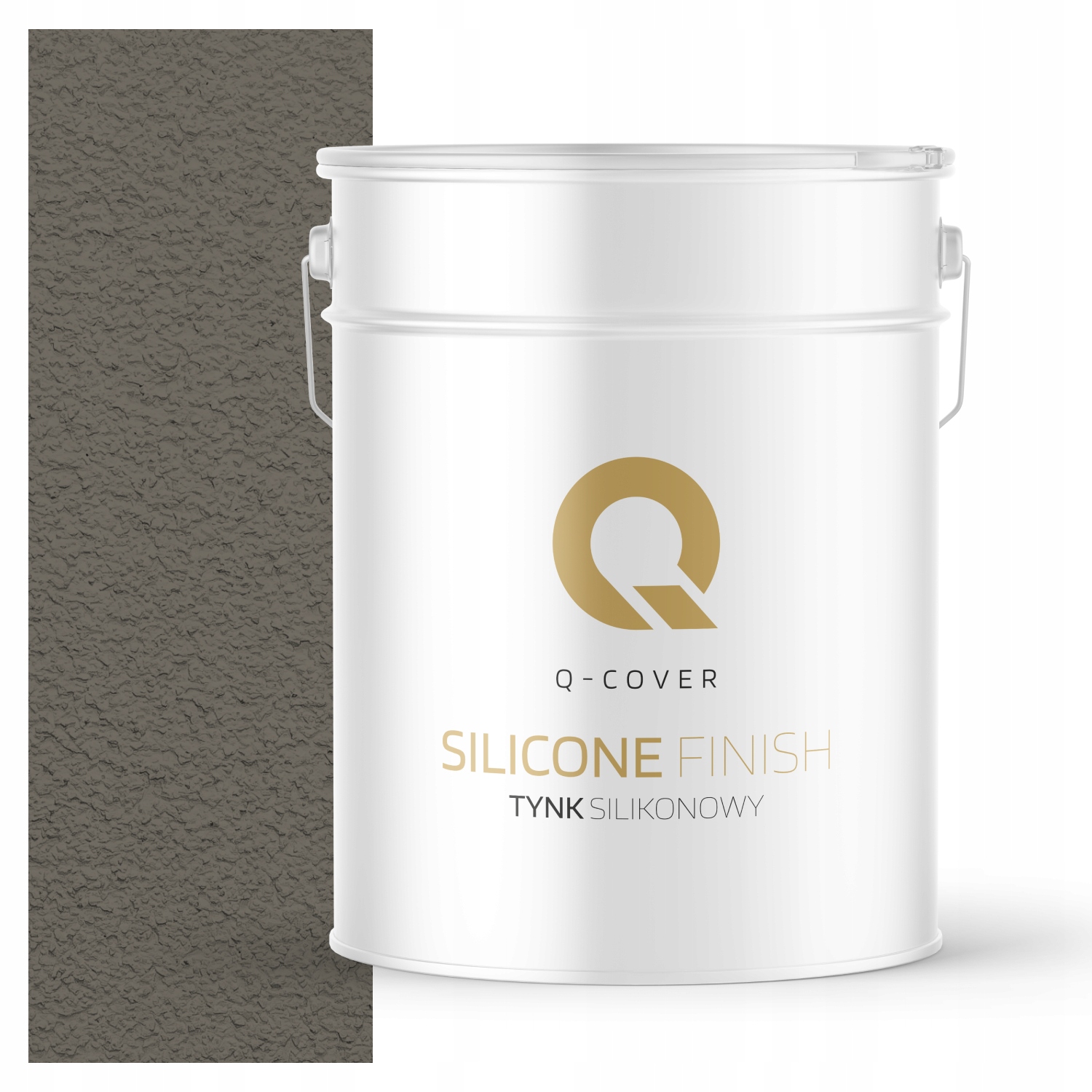 Silikonová Fasádní Omítka Šedá Tmavá Teplá 15 Kg Granulace 1.5 mm F296