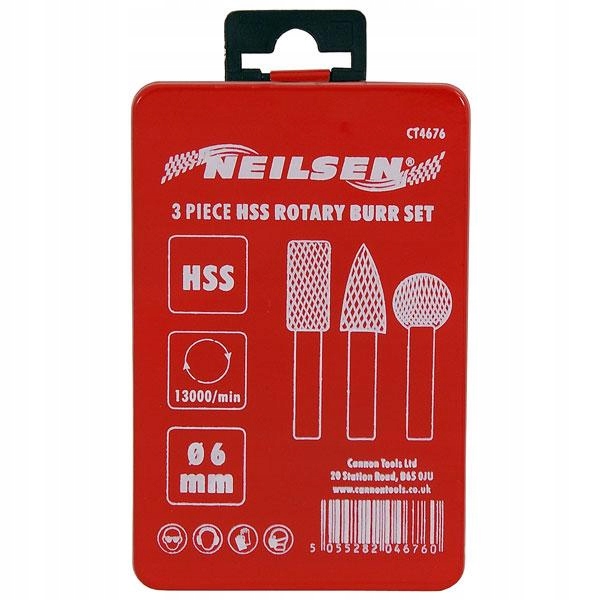 PILNIKI OBROTOWE FREZY DO METALU TRZPIENIOWE Materiał wykonania HSS