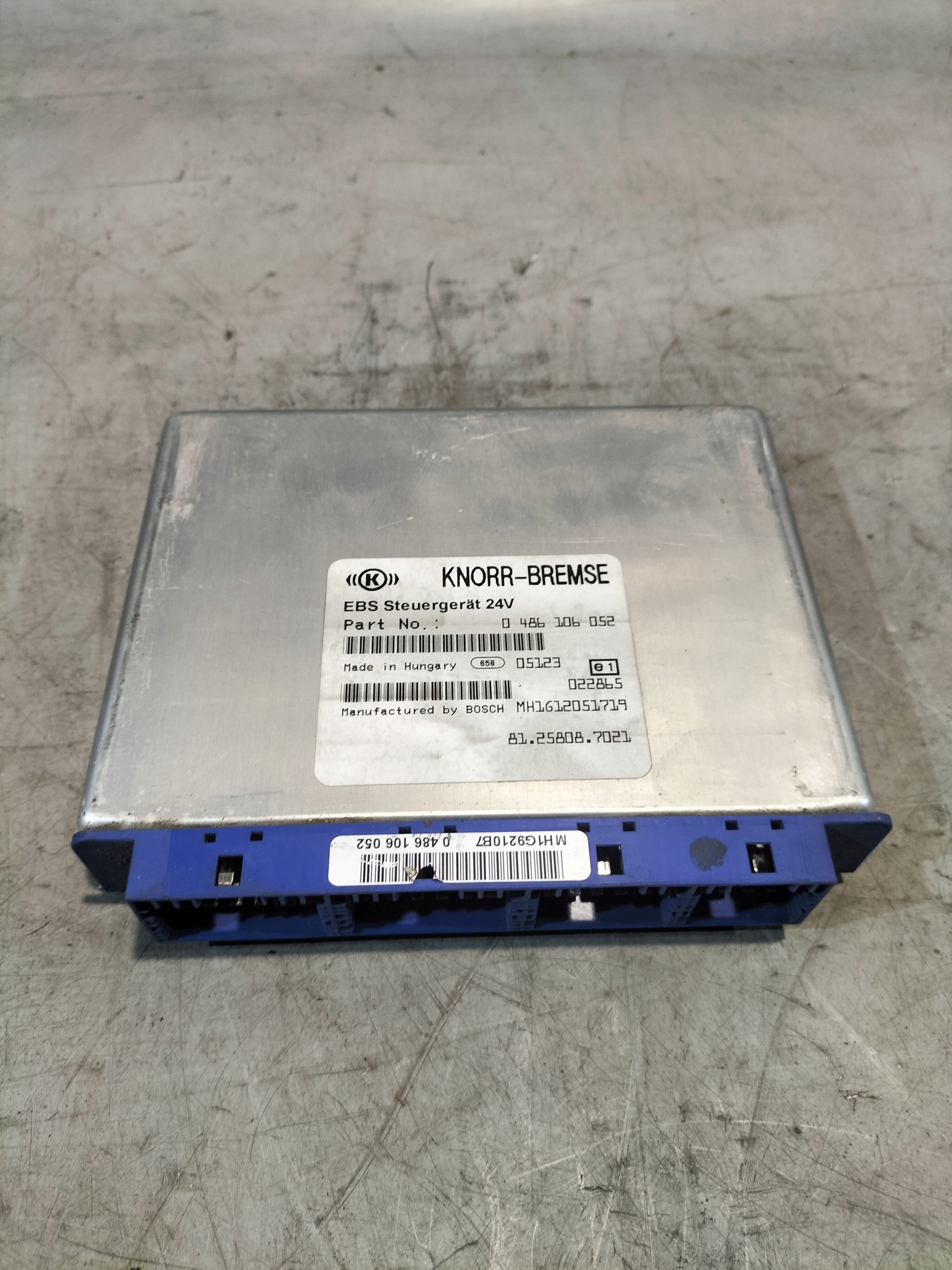 control unit EBS MAN TGX TGS TGA 81258087021