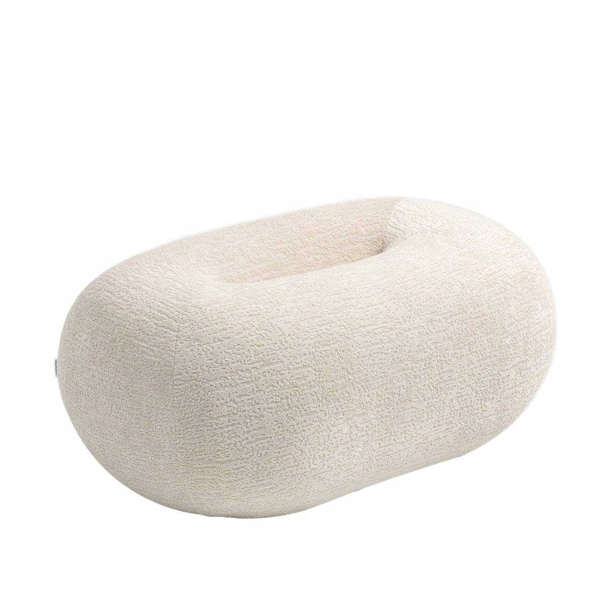 Pufa Luncta Ecru 82x52x34 cm Homla