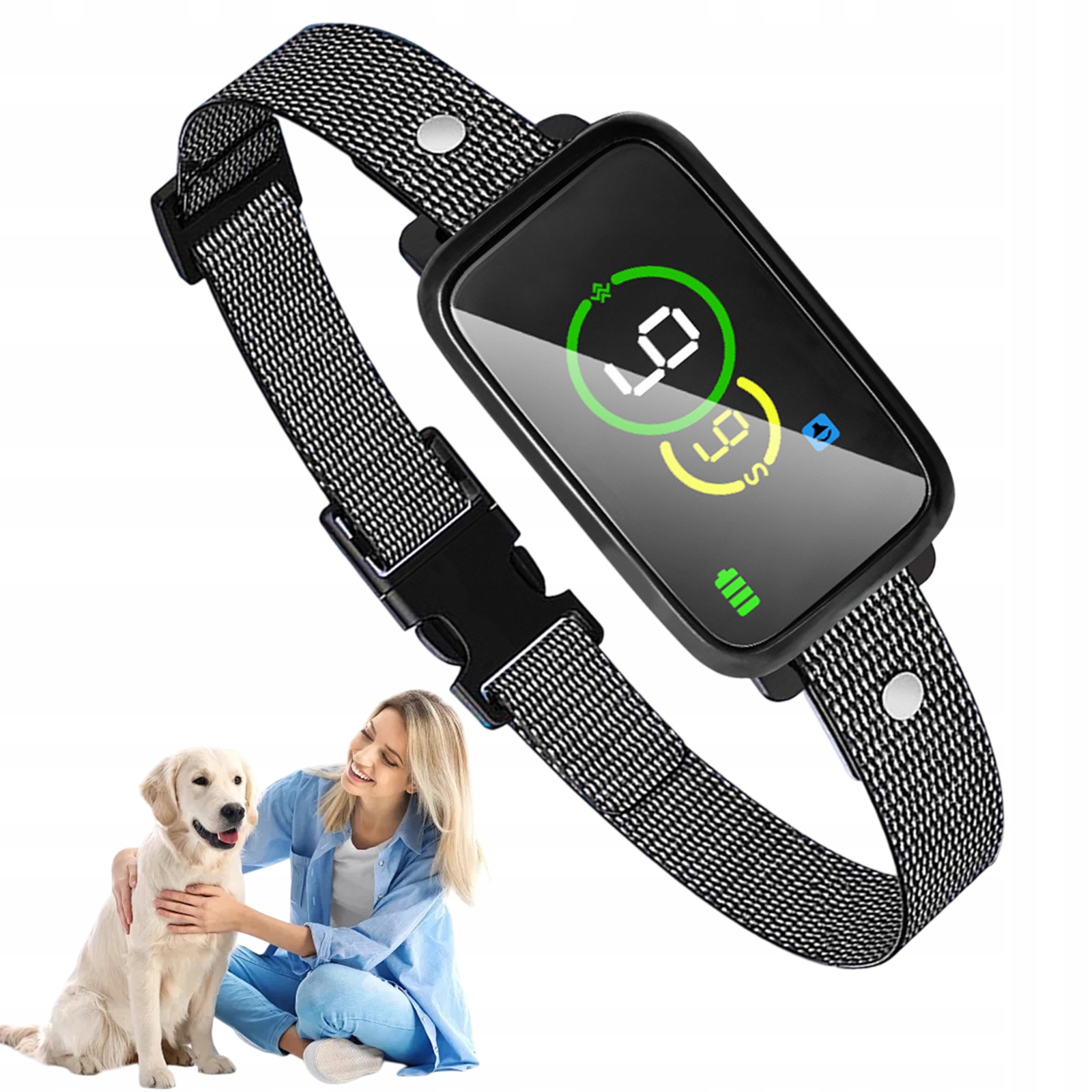 Protištěkací Obojek Smart S Regulací Nabíjení Pro Malého Psa S Vibrací