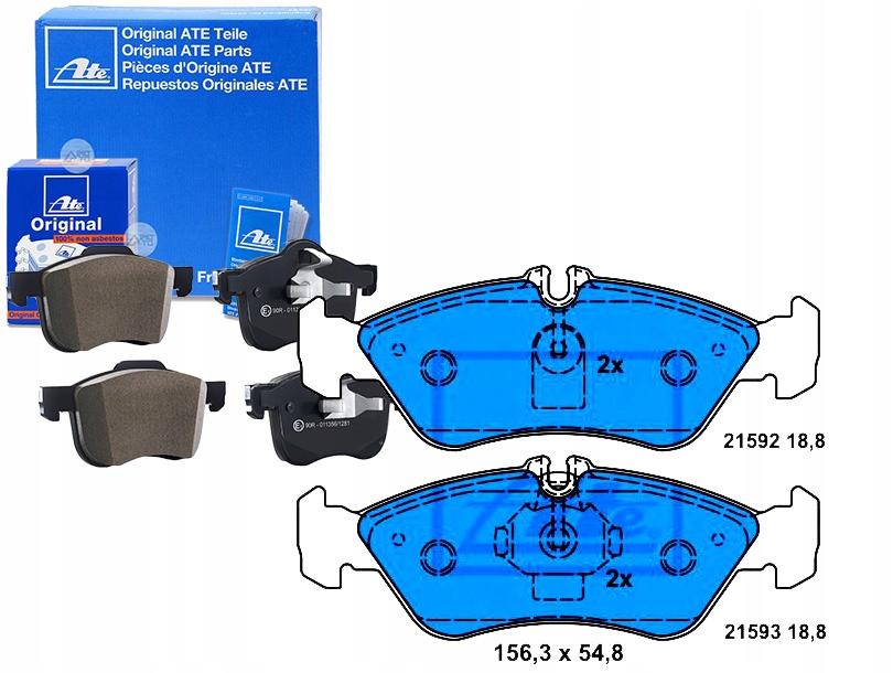 Brzdové Destičky Mercedes Zadní Sprinter 208-312 95-