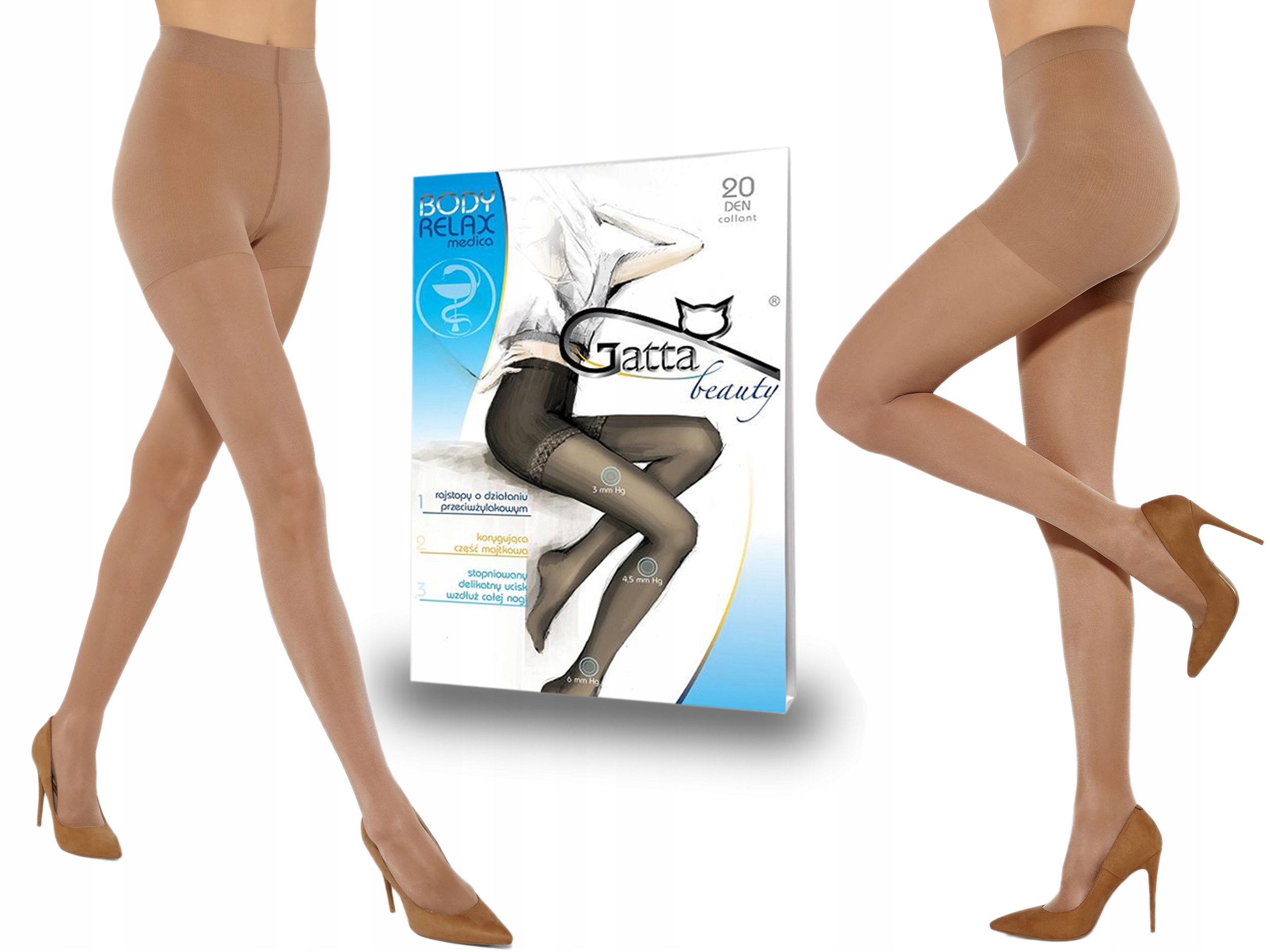 

Rajstopy Gatta Body Relax Medica 20 den daino 5-XL