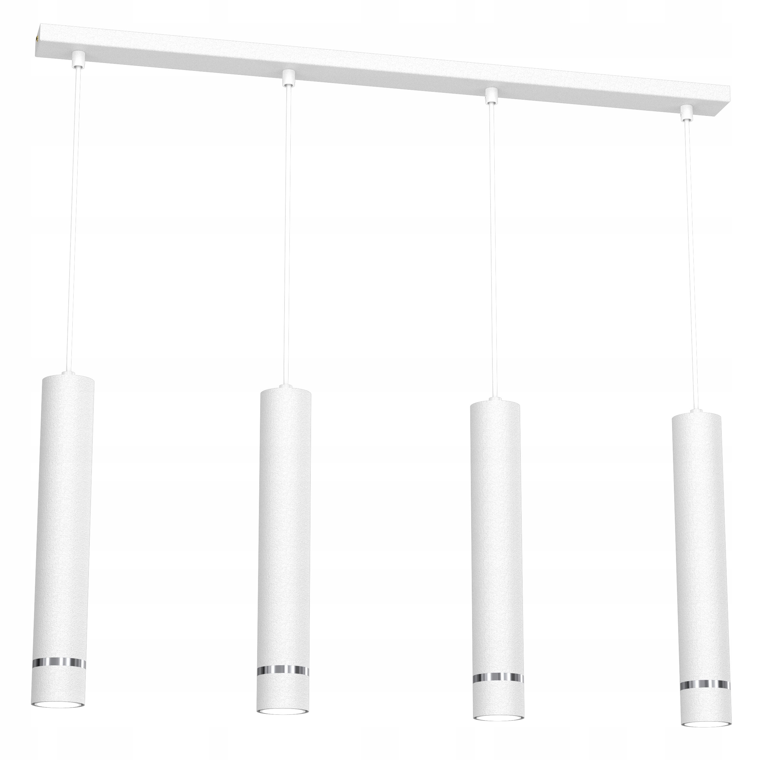 Stropná Lampa Luster Lišta Tuby Cencúle Striebro