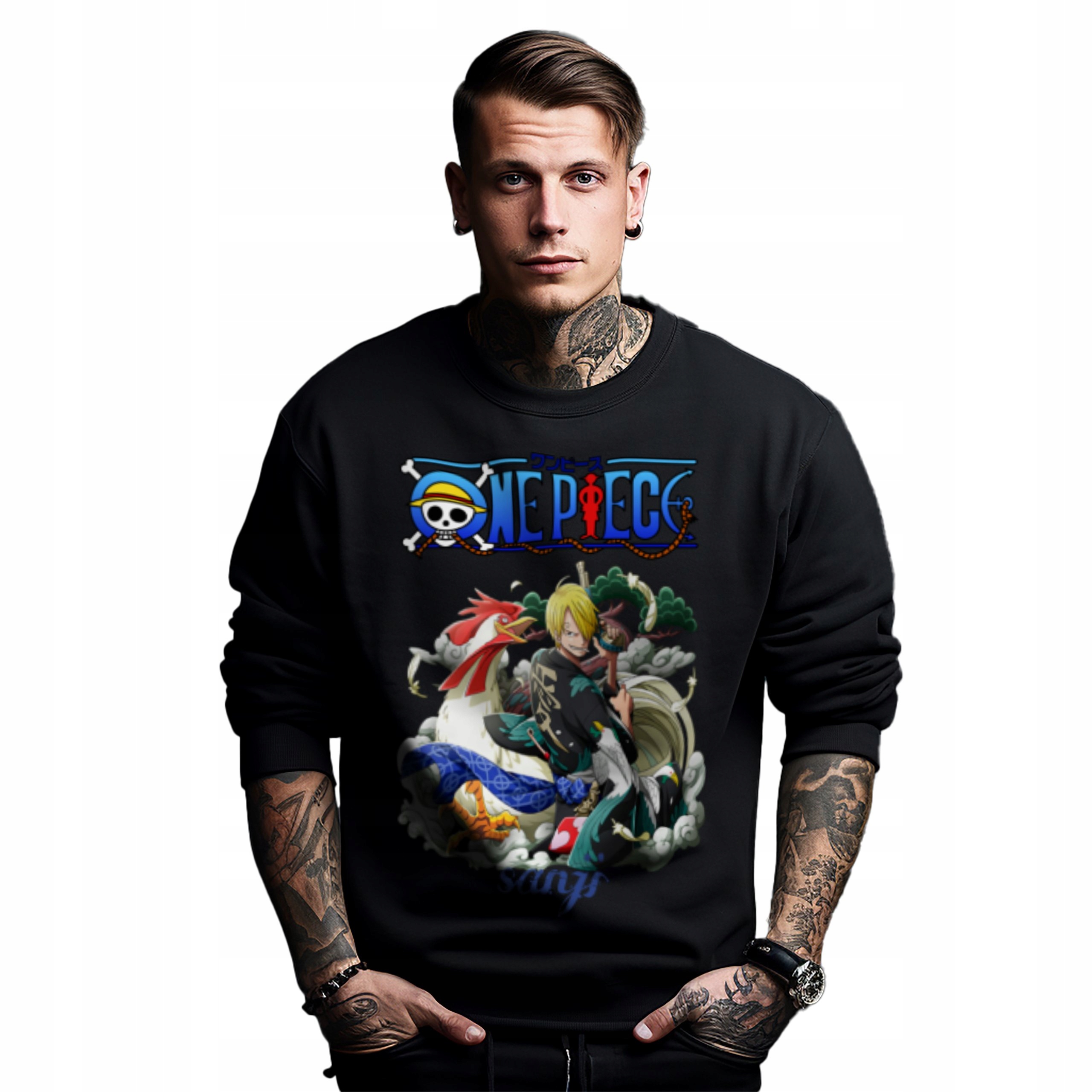 Mikina s potiskem Anime One Piece Sanji