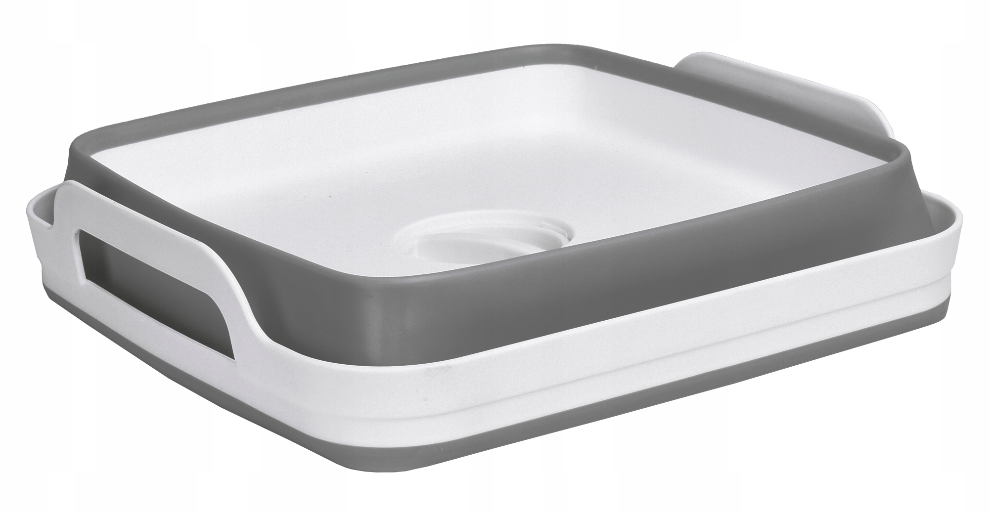 MISKA SKŁADANA SILIKONOWA Z ODPŁYWEM TURYSTYCZNA CAMPINGOWA KORKIEM KOSZ Średnica 30 cm