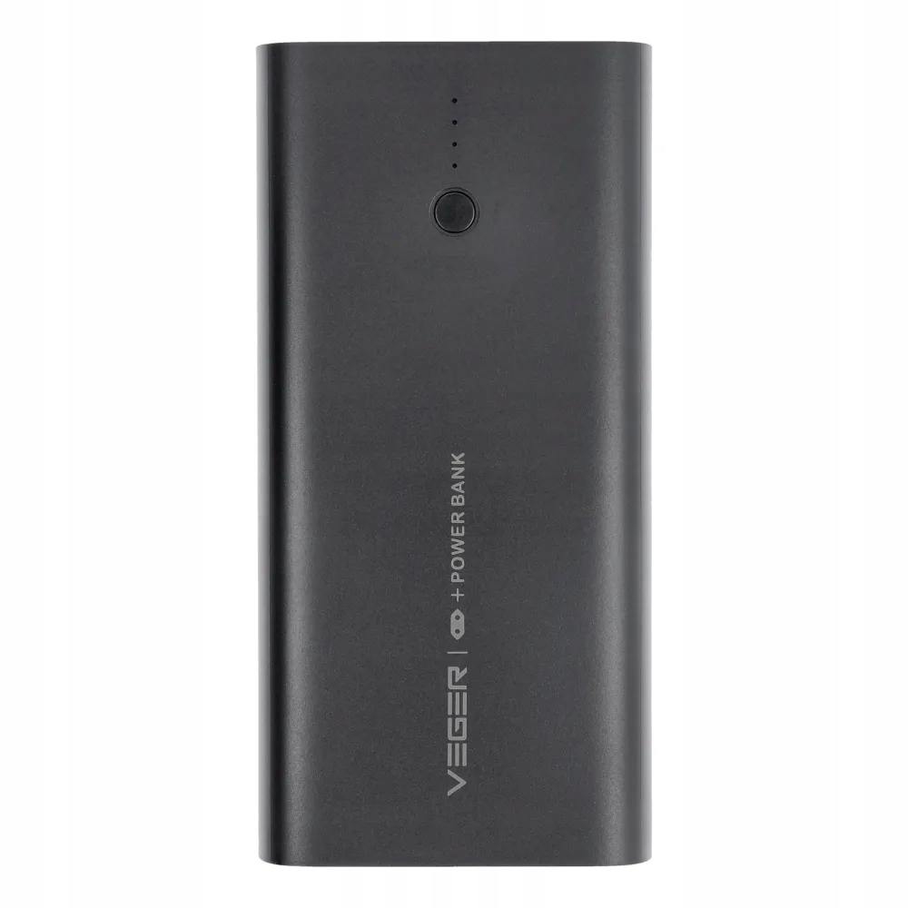 Szybki Powerbank Veger 10000 mAh Pd QC3.0 20W ACE100 3 porty Usb czarny