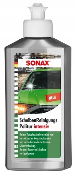 SONAX - GLASS POLISH INTENSIVE - POLITURA DO CZYSZCZENIA SZKŁA - 250 ML