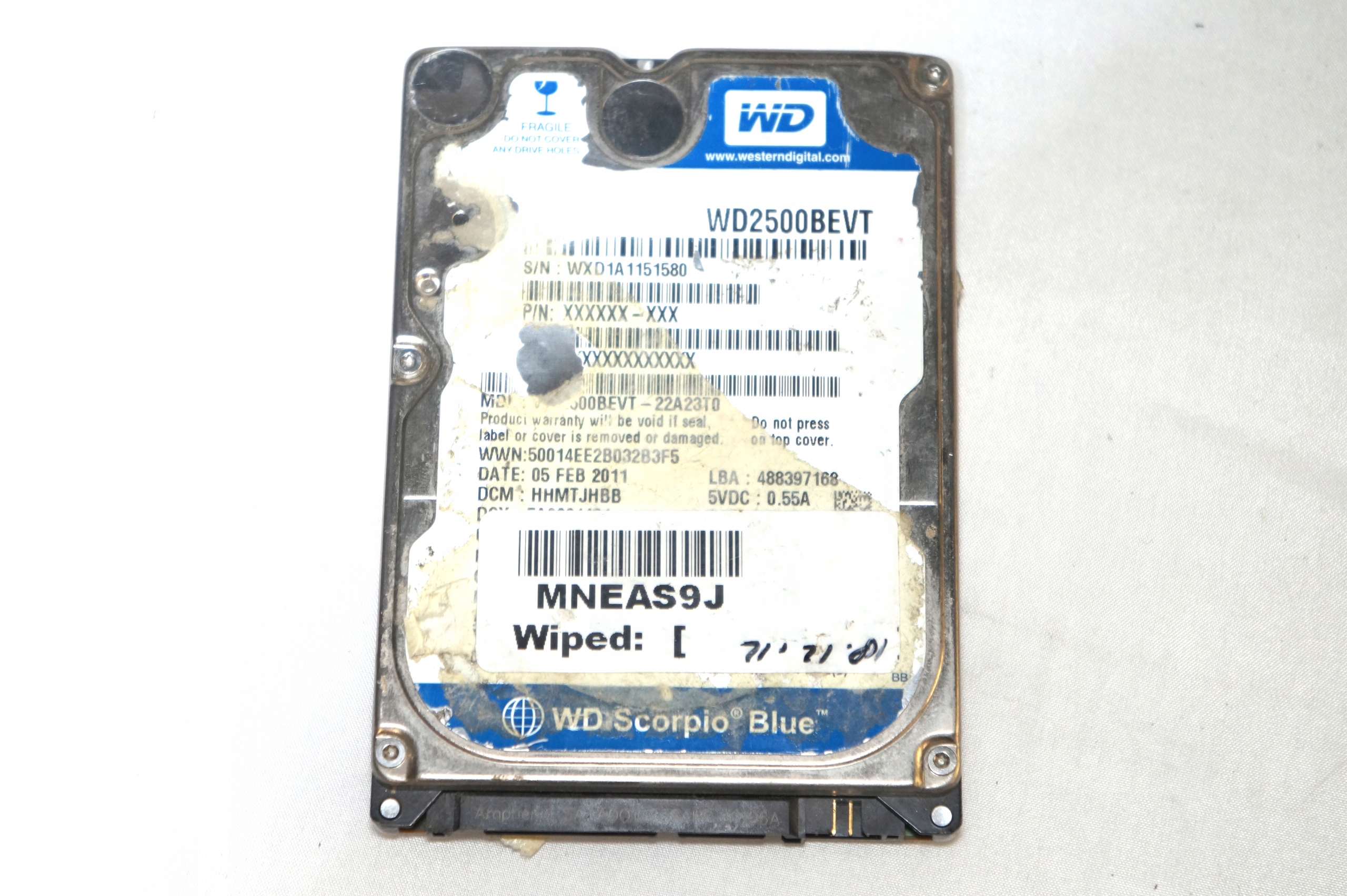 PAKIET DYSKÓW SATA USZKODZONE Pojemność dysku inna