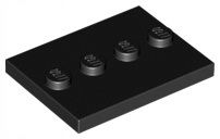 

Lego 88646 17836 Płytka 3x4 Czarna Podstawka (2g)