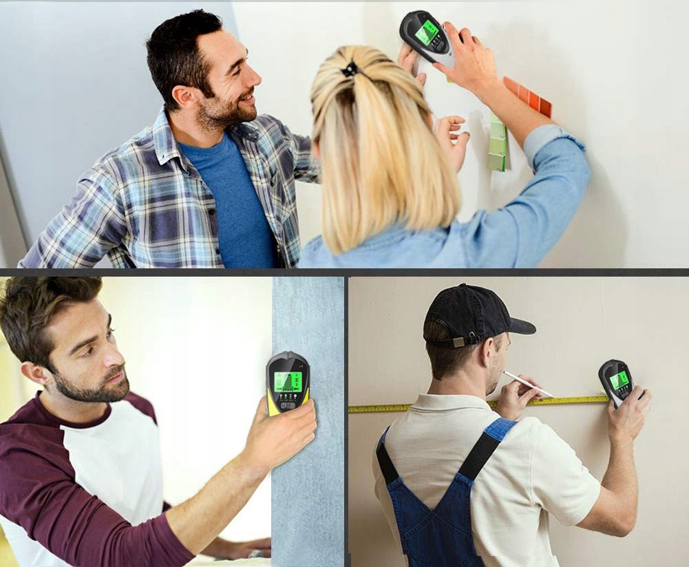 PROFESJONALNY DETEKTOR WYKRYWACZ KABLI 4w1 Maksymalna głębokość pomiaru dla drewna 38 mm