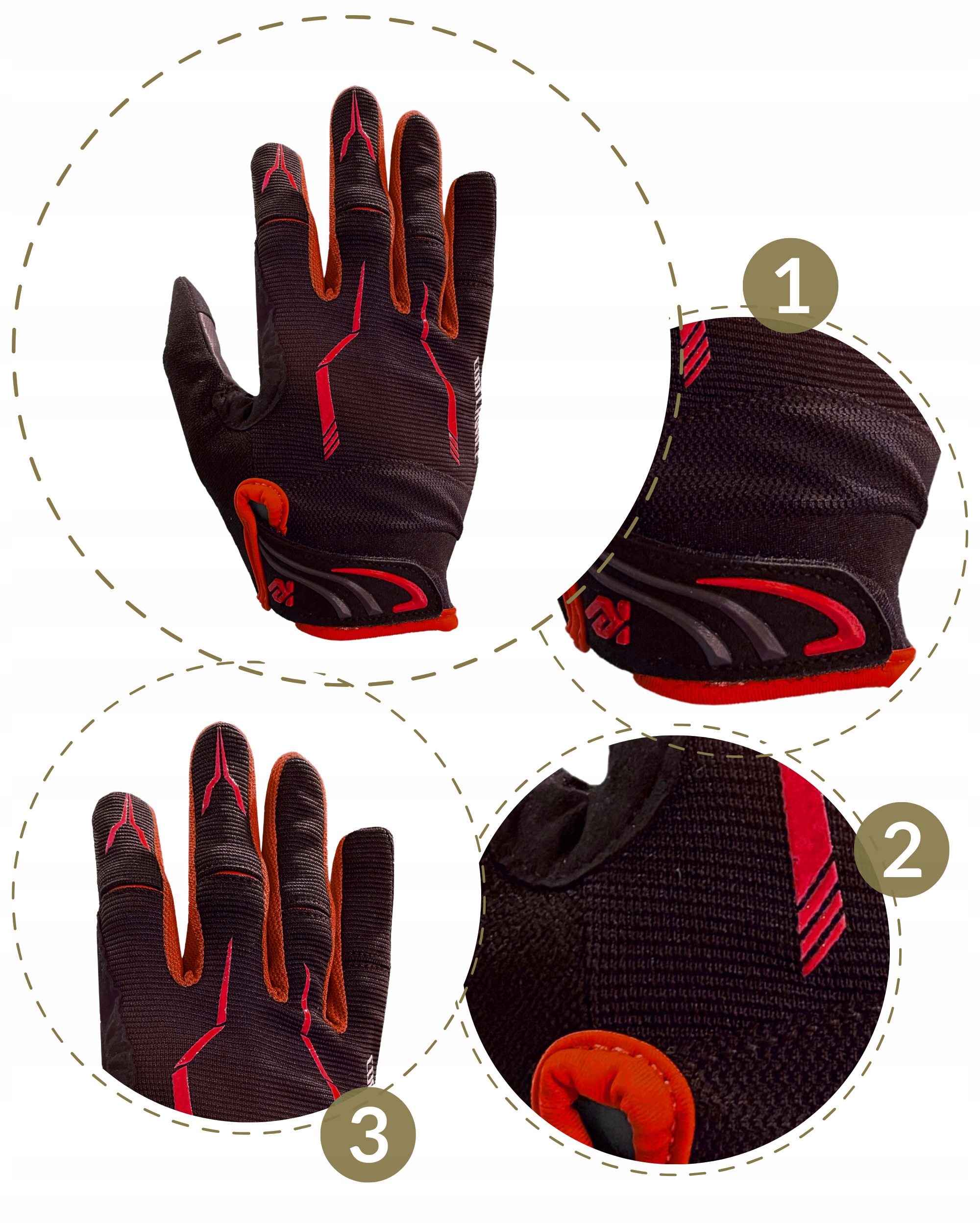 Męskie rękawiczki rowerowe żelowe rękawice damskie na rower kolarskie XL Marka Ercole