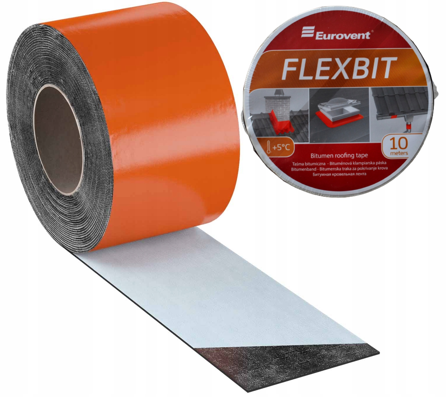 

Flexbit Bitumiczna Taśma Dekarska 100mm Ceglasta