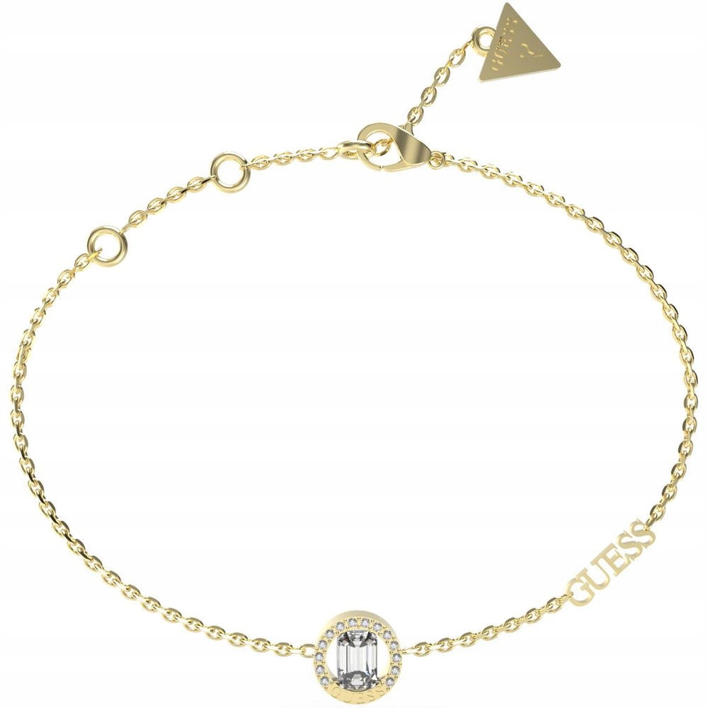 Dámský zlatý náramek Guess zirkon 18 cm