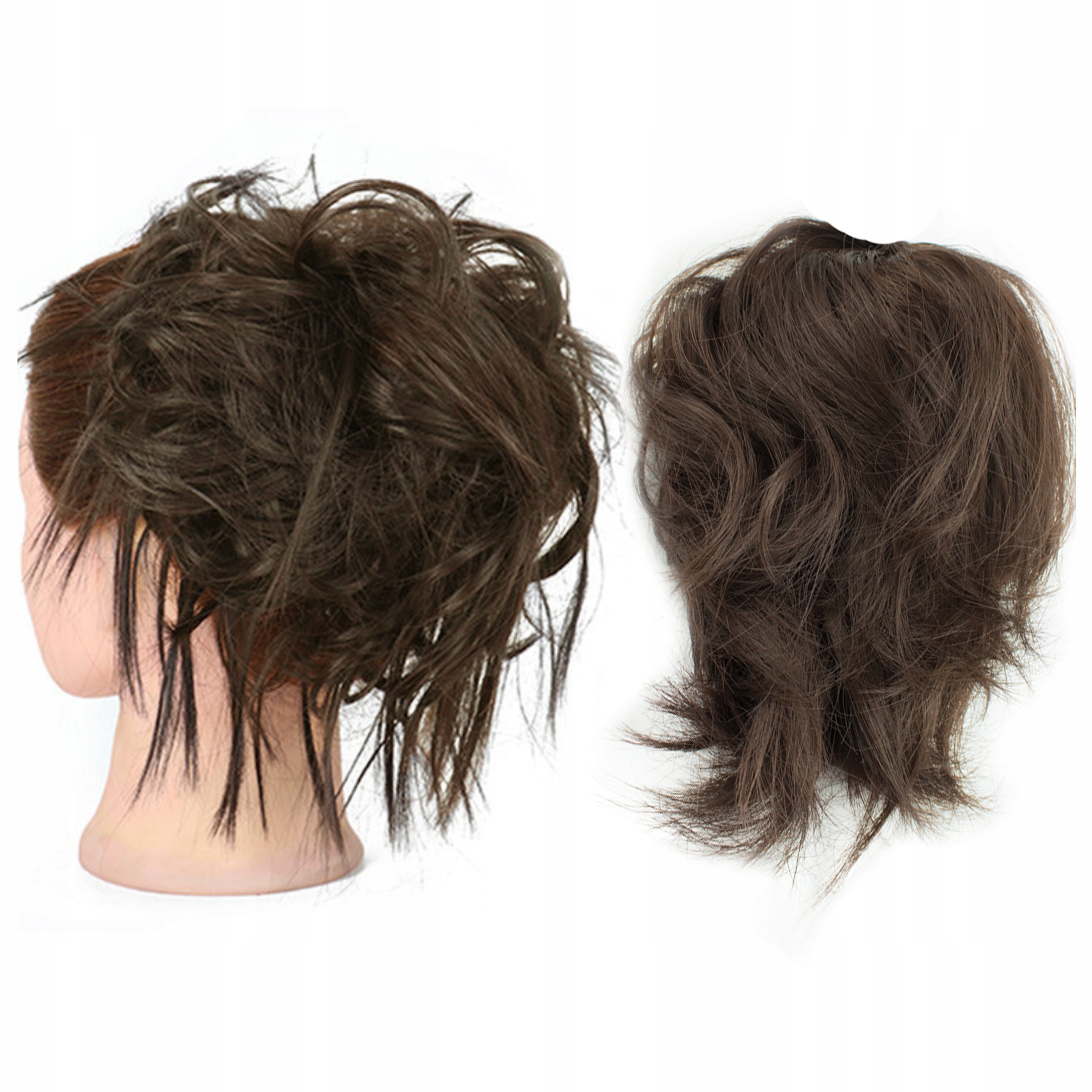 

Doczepiany Kok na gumce Gęste Włosy treska dopinka