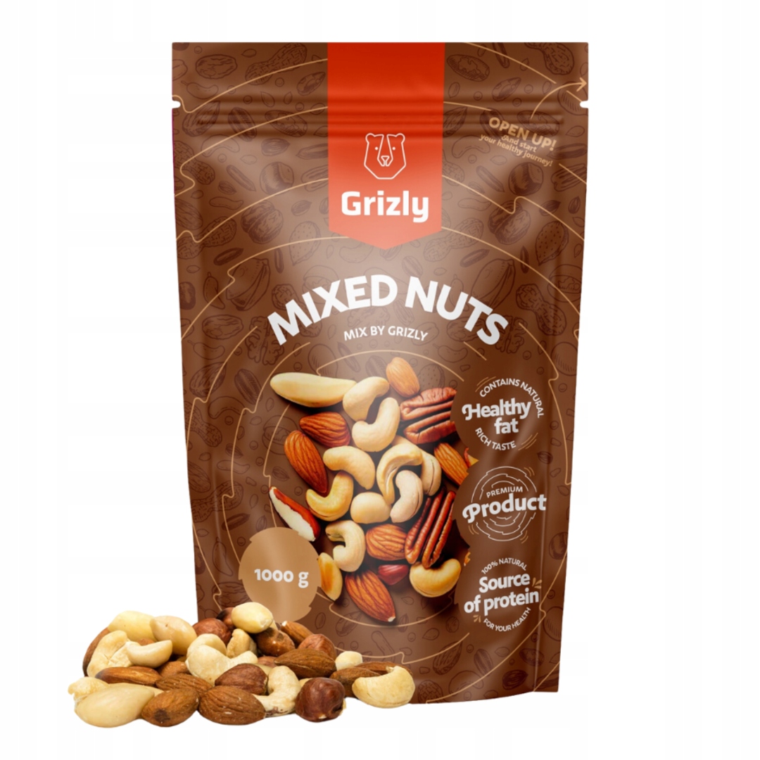 Levně Ořechový mix Přírodní chuť, Velikost balení 1000g
