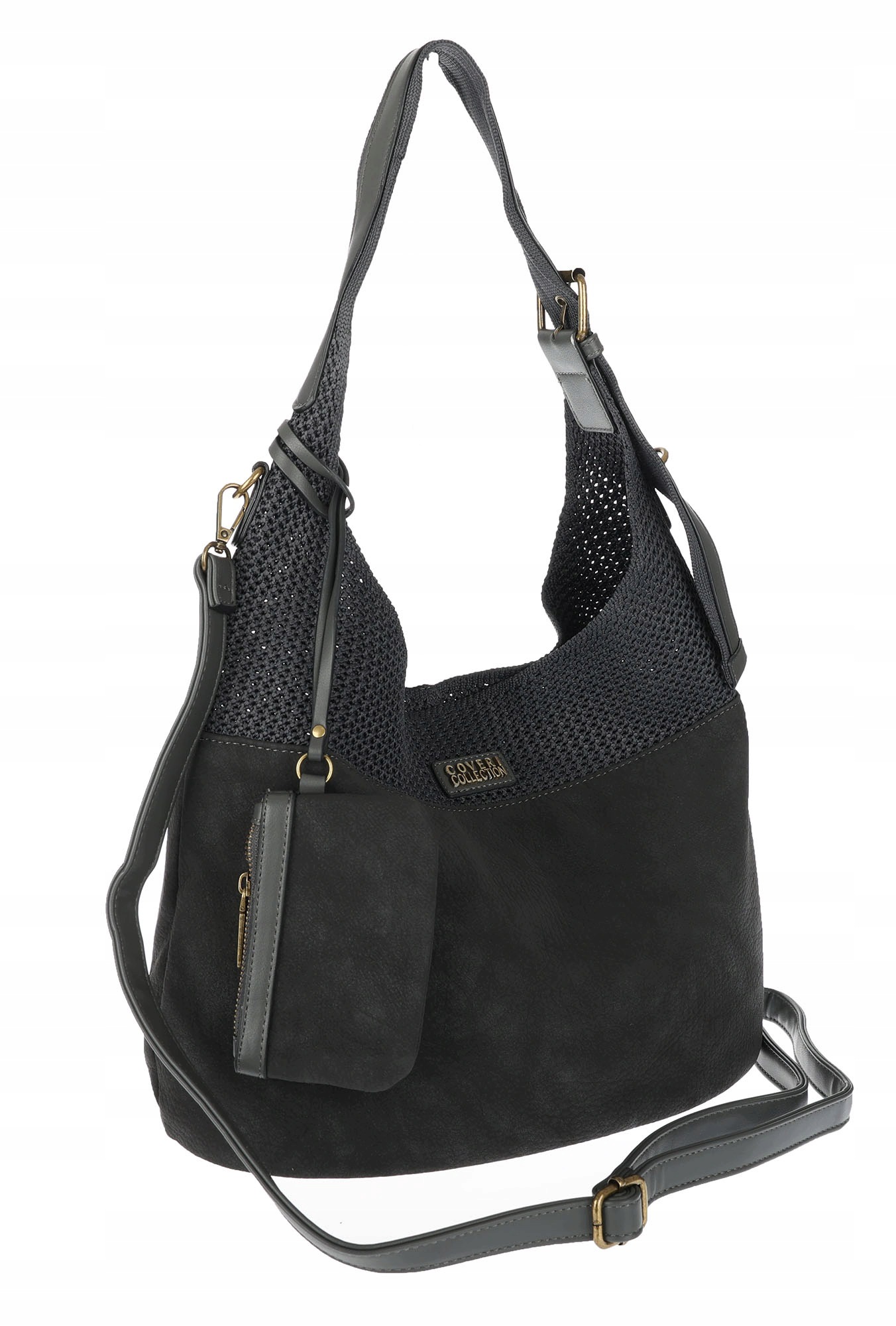 Dámská shopper kabelka prostorná, módní do práce, taška, taška CC803 Šedá