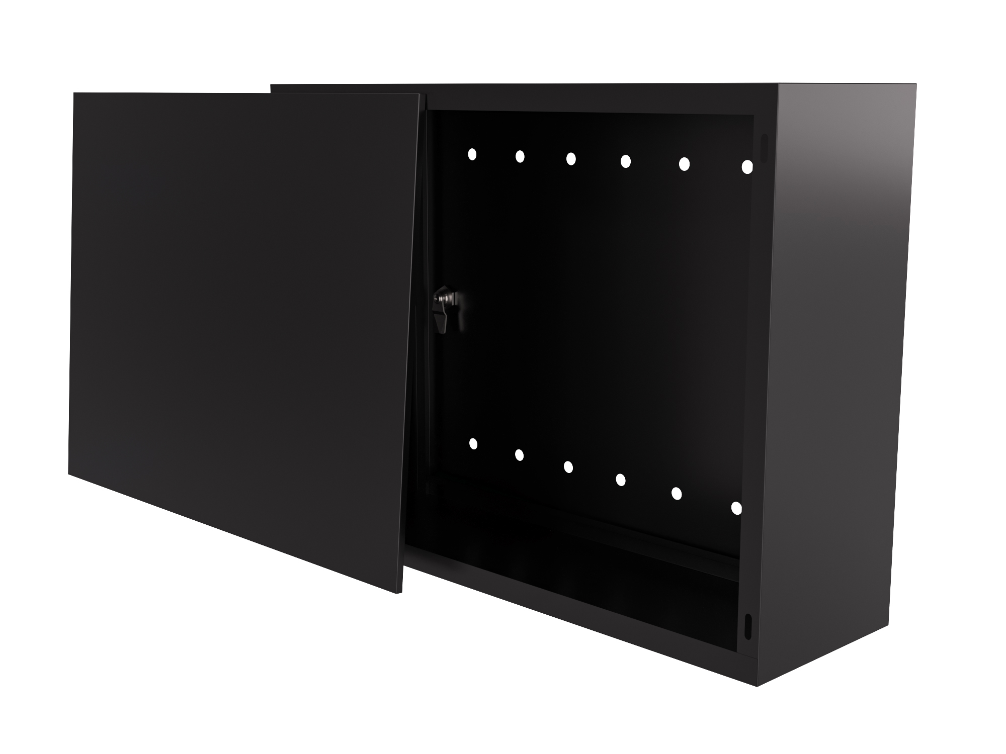 SKRZYNKA GAZOWA SZAFKA 60x80x25 CZARNA Z PLECAMI Szerokość 800 mm