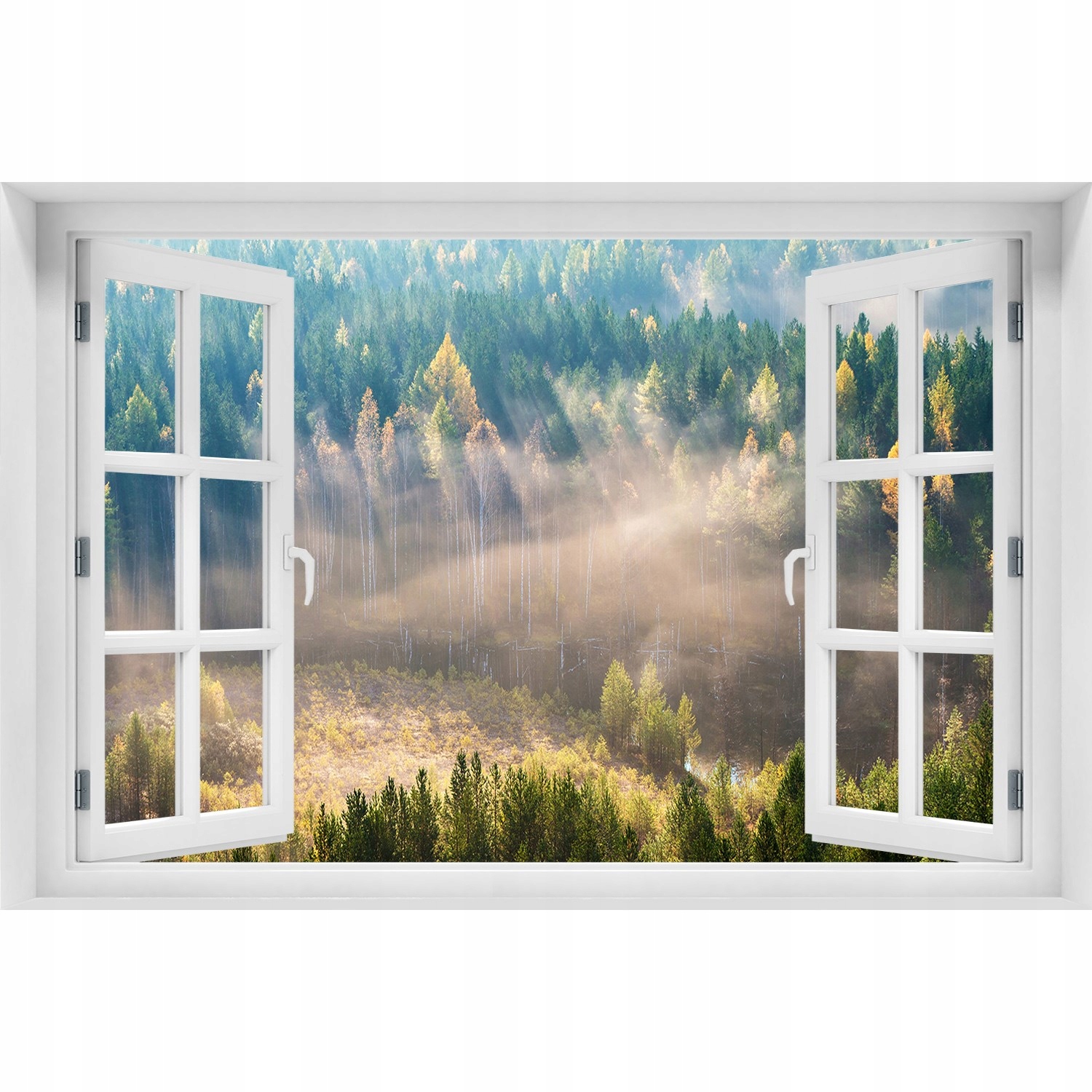 

Fototapeta Naklejka na ścianę Mgła w lesie 120x80