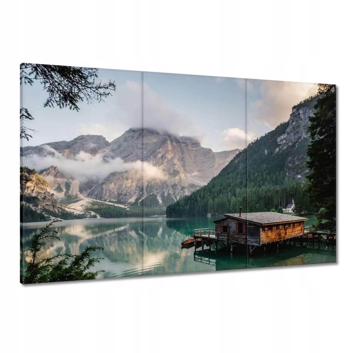 Obrazy 120x80 Krajina s horami Domek