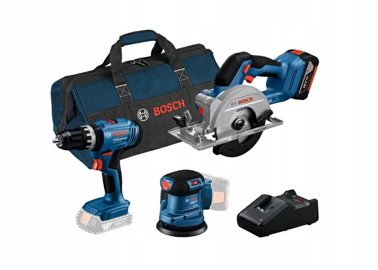 Zestaw elektronarzędzi Bosch 18V 3x4Ah