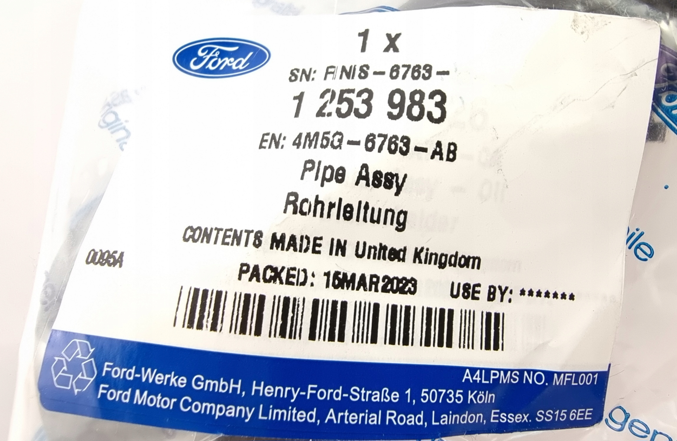 RURA WLEWU OLEJU FORD FOCUS MK2 C-MAX Mk1 1.8/2.0L Producent części Inny