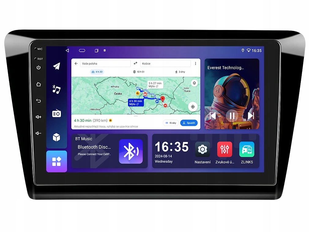 Isudar 2DIN autorádio T68B-IEV60 Android, Škoda Rapid