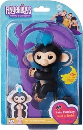 

Fingerlings Czarna Interaktywna Małpka Finn Palec