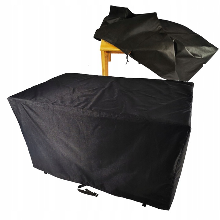 Pokrowiec Na Meble Ogrodowe Stół 150x140x80 Czarn