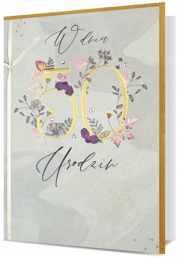 KARTKA PREMIUM URODZINY 50 PIĘĆDZIESIĄTKA HM 2630