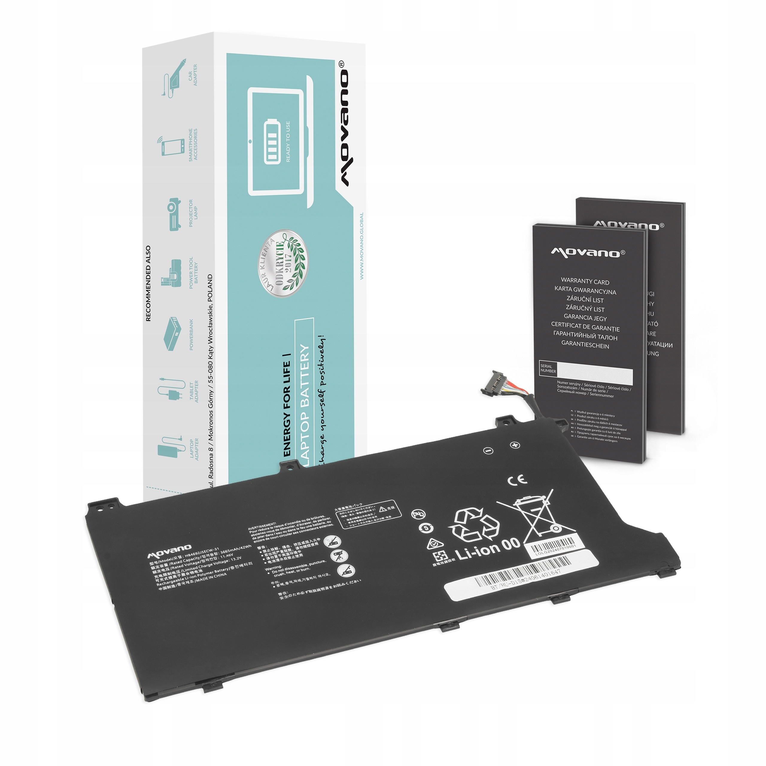 Bateria HB4692J5ECW-31 do Huawei Matebook D 15