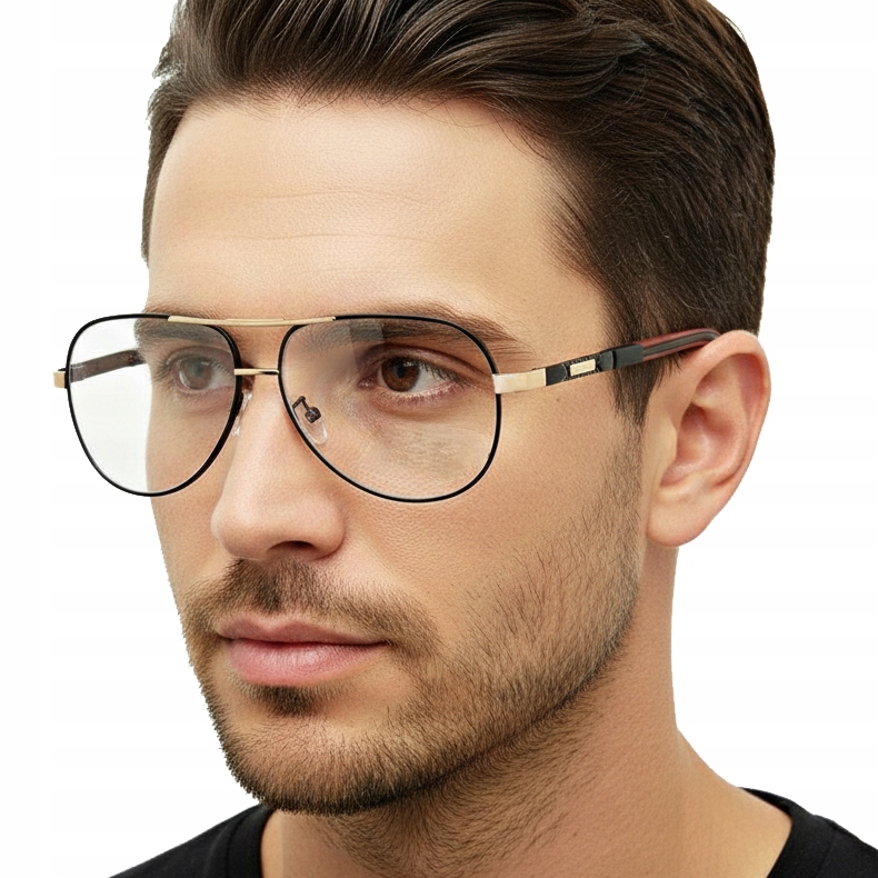 Pánské Velké brýle pro Počítač Blue Light pilotky bez dioptrií Estillo Bonus