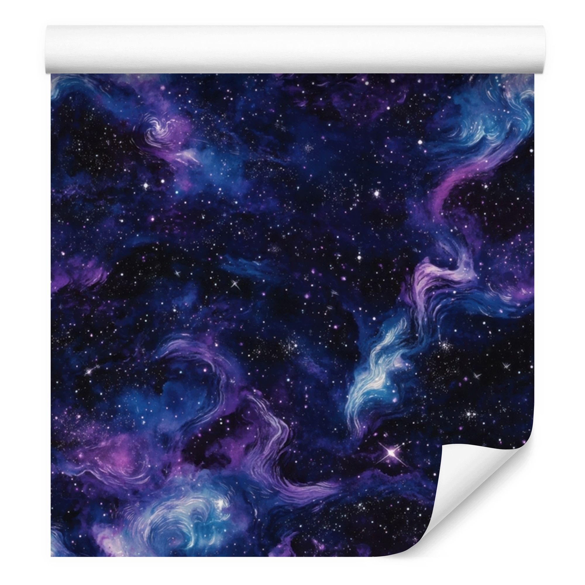 Akvarijní tapeta galaxie granátová, volné uspořádání 50x1000 cm