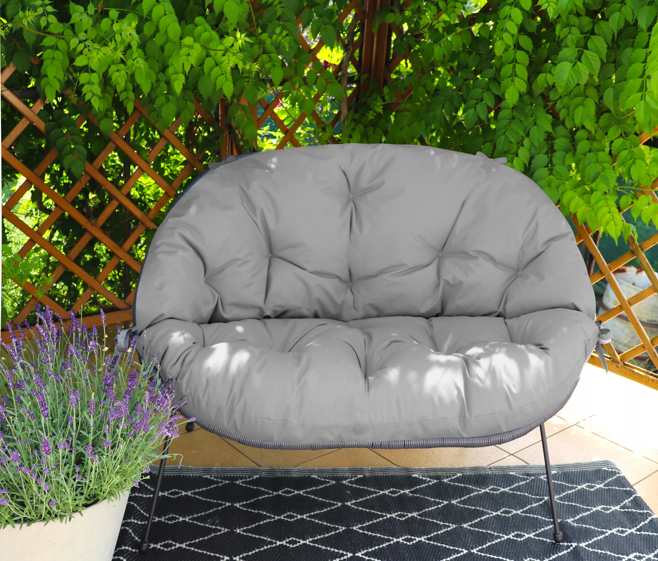 WODOODPORNA PODUSZKA NA 2-OS ŁAWKE SOFE ŻYŁKOWĄ ACAPULCO OGRODOWA Długość poduszki 150 cm