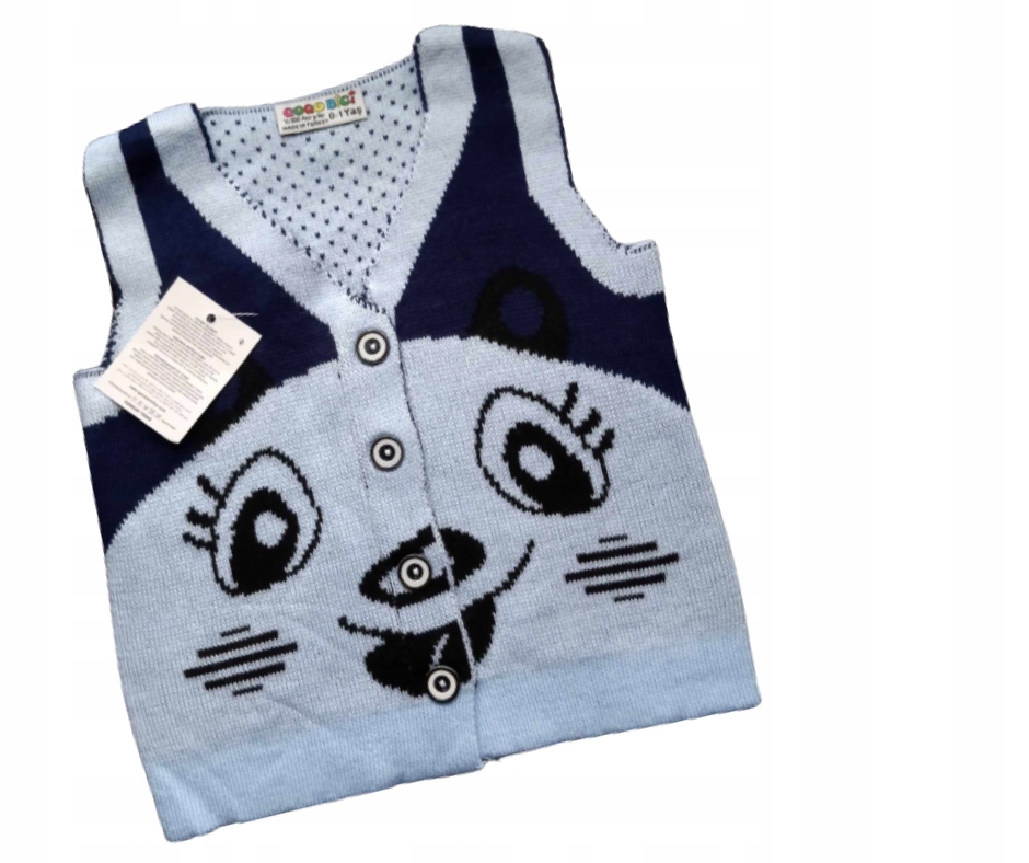 KAMIZELKA bezrękawnik sweterkowa akryl 92 Marka Inna marka