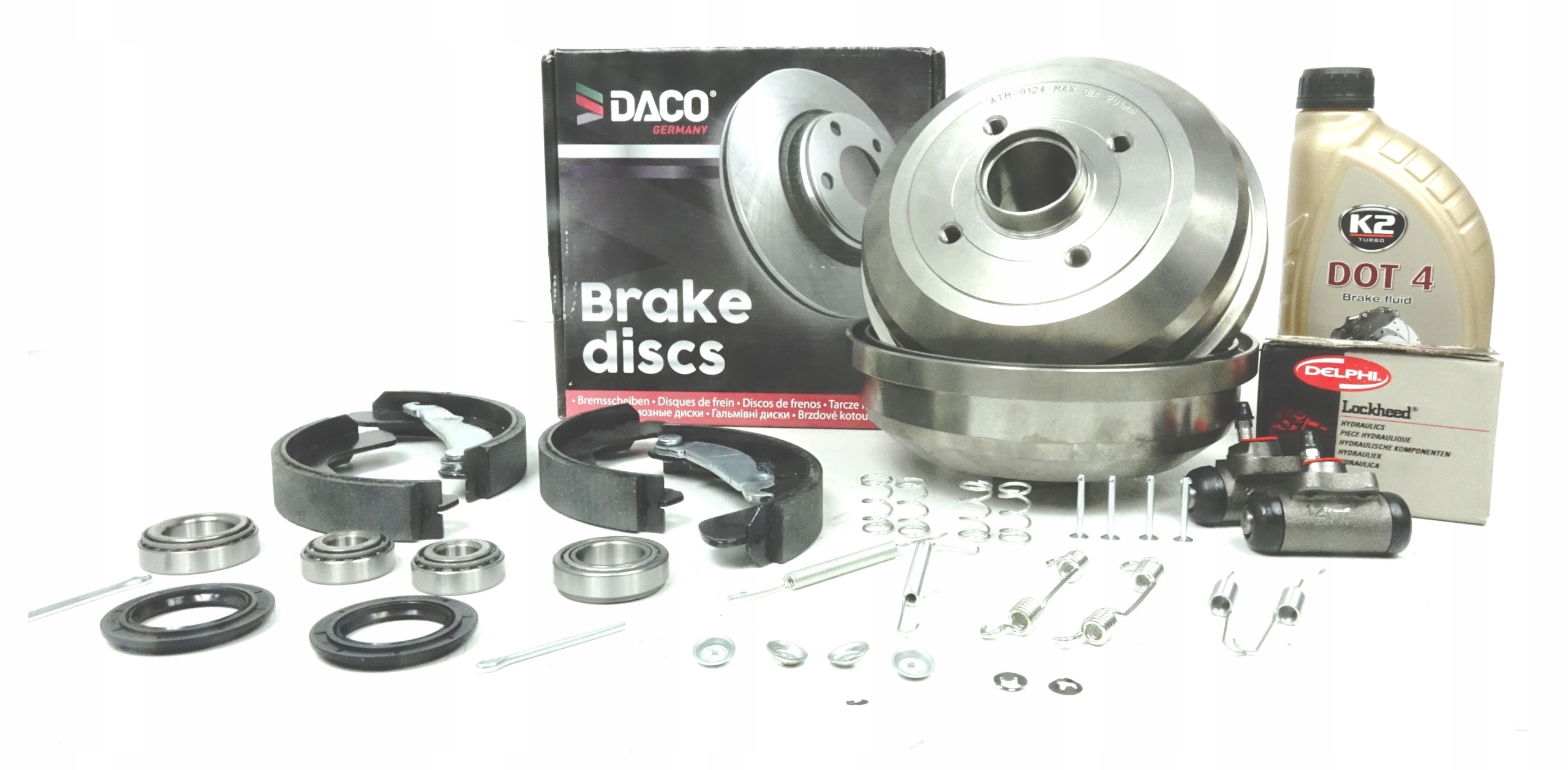 БАРАБАННІ ПІДШИПНИКИ ПРУЖИННІ ЩЕЛЕПИ OPEL TIGRA CORSA B